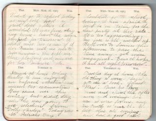 1903 Handwritten Diary Edna Kenyon Detroit MI Summer Trip to Salem NY 17yr Old 6