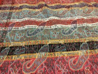 Antique Kashmir Paisley Shawl,  Kani Khatraz,  Kashmir Hand - Woven 19th C 5.  5X5.  5ft 8