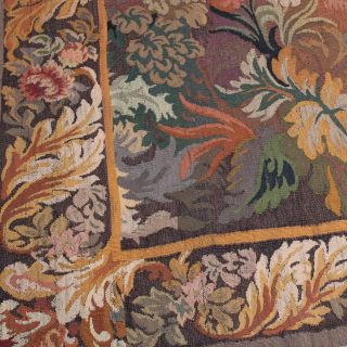 French AUBUSSON Antique 19th.  c.  Handwoven Vertical Tapestry 6