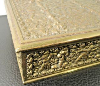Erhard & Sohne Jugendstil Art Nouveau Bronze Jewelry Humidor Cigar Box Cherubs 3