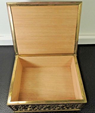 Erhard & Sohne Jugendstil Art Nouveau Bronze Jewelry Humidor Cigar Box Cherubs 6