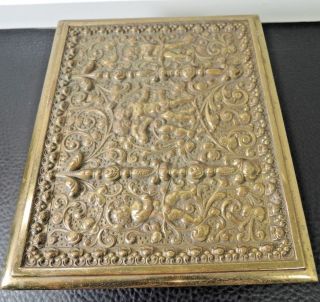 Erhard & Sohne Jugendstil Art Nouveau Bronze Jewelry Humidor Cigar Box Cherubs 9
