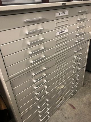 3 (20 Drawers Hamilton Map Flat Cabinets) Purdy Color