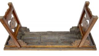 19TH CENTURY CHINESE CARVED ELM ALTER TABLE 7