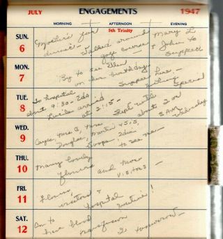6 Handwritten Diaries Bower Hofstead Nashville TN 1936 Travel Diary Olympics 10
