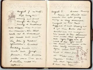 6 Handwritten Diaries Bower Hofstead Nashville TN 1936 Travel Diary Olympics 11