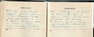 6 Handwritten Diaries Bower Hofstead Nashville TN 1936 Travel Diary Olympics 3