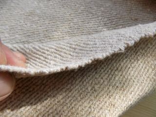 Homespun heavy Hemp Fabric 19thC 7,  5x0,  66m Raw Gray Not 10