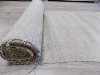 Homespun heavy Hemp Fabric 19thC 7,  5x0,  66m Raw Gray Not 6