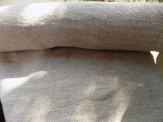 Homespun heavy Hemp Fabric 19thC 7,  5x0,  66m Raw Gray Not 7