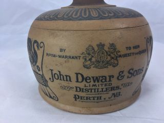 Marked RARE ROYAL DOULTON LAMBETH True SILICON WARE Jug Dewar Whisky Art Pottery 3