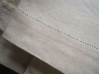XL KING SIZE SUBLIME ANTIQUE FRENCH PURE LINEN SHEET WITH STUNNING DECORATION 10