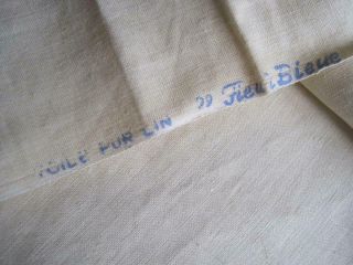 XL KING SIZE SUBLIME ANTIQUE FRENCH PURE LINEN SHEET WITH STUNNING DECORATION 9