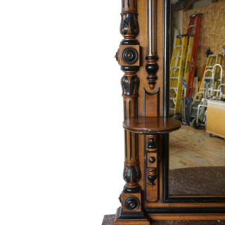 Fine Large Antique American Victorian Walnut Chest of Drawers and Mirror 19th ce 3