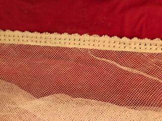Antique Lace Netting Bedspread with Pillow Cover Battenburg Tape Lace Designs 3
