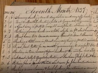1837 Diary Abolitionist Quaker Philadelphia Lucretia Mott Meeting Debate Slavery 10