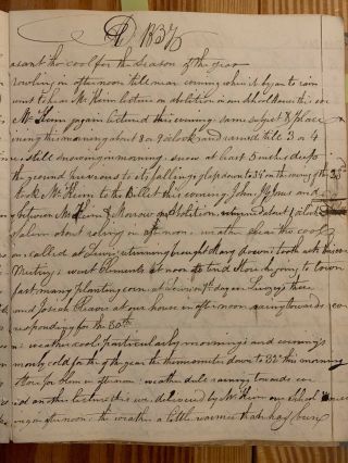 1837 Diary Abolitionist Quaker Philadelphia Lucretia Mott Meeting Debate Slavery 4