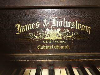 Piano — Antique.  Antique Piano.  Transposing.  Orleans 1886 Exposition.