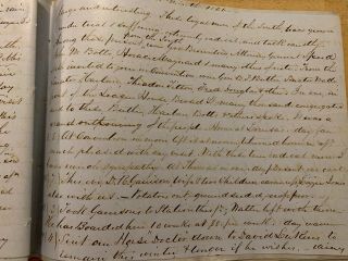 1864 Diary Abolitionist Anti - Slavery Underground Railroad Lincoln Assassination 10