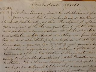 1861 Diary Abolitionist Anti - Slavery Frederick Douglass Underground Railroad
