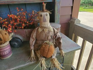 Primitive Scarecrow Doll Reserved For Janet