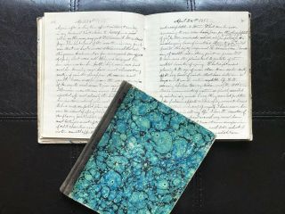 Rare Handwritten Diaries Joshua T.  Butts Friendship Ny Union College Clarksville