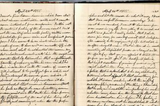RARE Handwritten Diaries Joshua T.  Butts Friendship NY Union College Clarksville 6