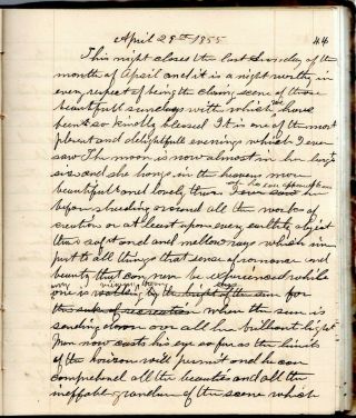 RARE Handwritten Diaries Joshua T.  Butts Friendship NY Union College Clarksville 7