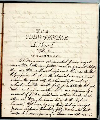 RARE Handwritten Diaries Joshua T.  Butts Friendship NY Union College Clarksville 9