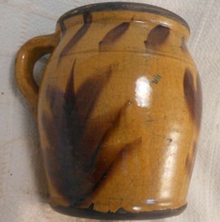 Greg Shooner Redware Pottery Strap Handled Stew Pot 2000 2
