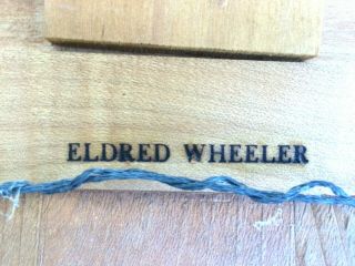 CHIPPENDALE TIGER MAPLE MIRROR SIGNED ELDRED WHEELER 5