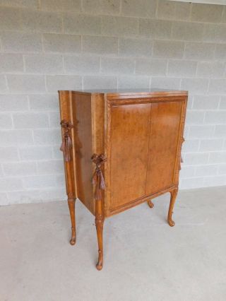 Edwardian Adams Style Vintage 2 Door Bar Cabinet 2