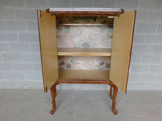 Edwardian Adams Style Vintage 2 Door Bar Cabinet 9