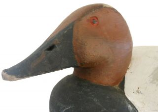 Aafa 1900s Antique Vintage Folk Art Hand Carved Wood Duck Decoy