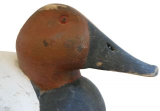 AAFA 1900s Antique Vintage Folk Art Hand Carved Wood Duck Decoy 5