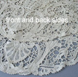 Antique Point de Venise LACE,  Linen 38 