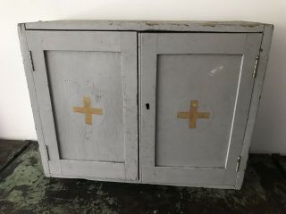 Vintage Antique Medical Cabinet
