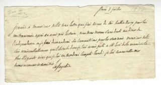 Gilbert Du Motier Marquis De La Fayette Manuscript Signed Letter Washington 1823