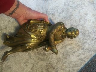 19TH CENTURY BRONZE SHAKESPEARE figure fine detail pen 12.  5 