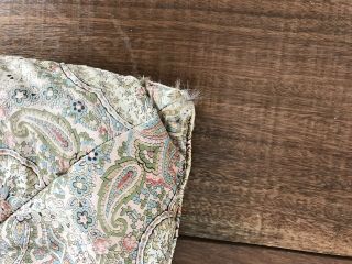 Very Pretty Vintage 1930’s Eiderdown Quilt Antique Textiles 6