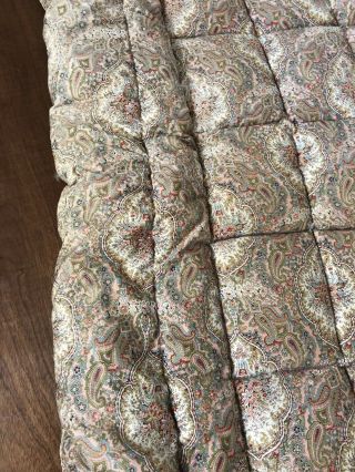 Very Pretty Vintage 1930’s Eiderdown Quilt Antique Textiles 7