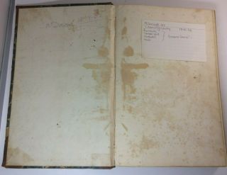 Antique Old 1849 - 1854 Handwritten Leather Ledger General Store,  McDonough,  N.  Y. 4