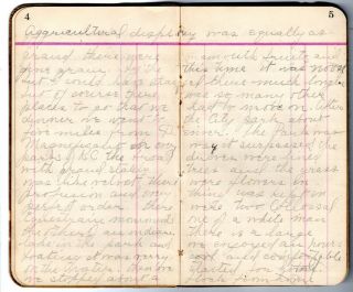 Very Rare 1901 West Coast Trip Diary Denver Oregon Ranches & Mines Ghost Towns