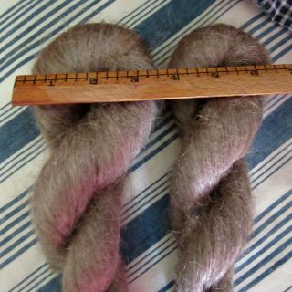 Antique Spinning Find 19thc Flax Stricks Braids Homespun Aafa Pigtail Thread Pa