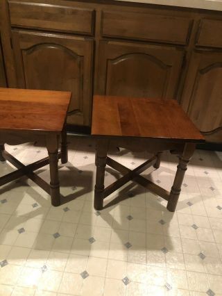 A Stickley Solid Cherry End Tables 8