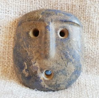 Antique Argentina Alamito Tafi Condorhuasi Culture Blue Stone Mask
