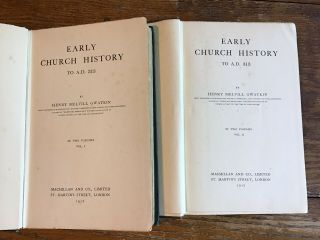 Early Church History to A.  D.  313 H.  M.  Gwatkin Vol.  1 & 2 books antique Rare 1912 5