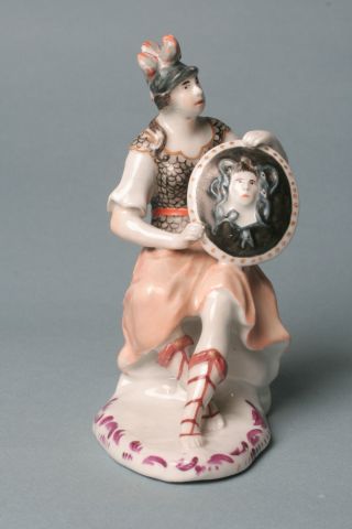 Rare 18thc Exceptional Figurine Of Athena.  Limbach (thuringia) Porzellan Figur