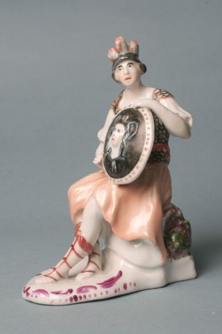 RARE 18thC EXCEPTIONAL FIGURINE OF ATHENA.  LIMBACH (THURINGIA) Porzellan Figur 2