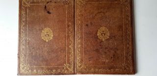 Manuscripts,  Documents From Napoleon Time,  1800 - 1850,  In Antique Leather Map